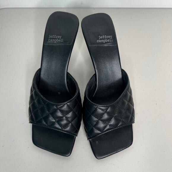 Jeffrey Campbell Quilted Mr. Big Kitten Heel Size 7.5 - Picture 4 of 9
